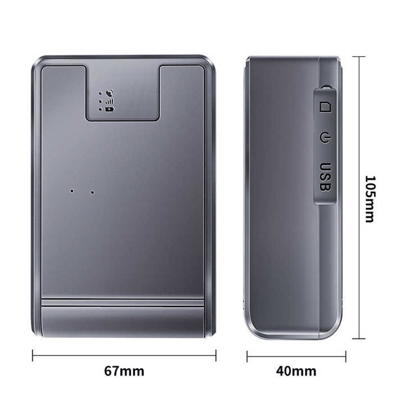 Laptop, Telefoane si Tablete - Wearables si gadgeturi - Gadgeturi - Dispozitive spionaj - Mini GPS Tracker Auto 4G Q12, localizare precisa, geofence, alerta viteza, baterie 20000mAh, harta 3D, magnet, negru - Infinity.ro