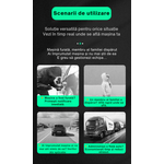 Laptop, Telefoane si Tablete - Wearables si gadgeturi - Gadgeturi - Dispozitive spionaj - Mini GPS Tracker Auto 4G Q12, localizare precisa, geofence, alerta viteza, baterie 20000mAh, harta 3D, magnet, negru - Infinity.ro