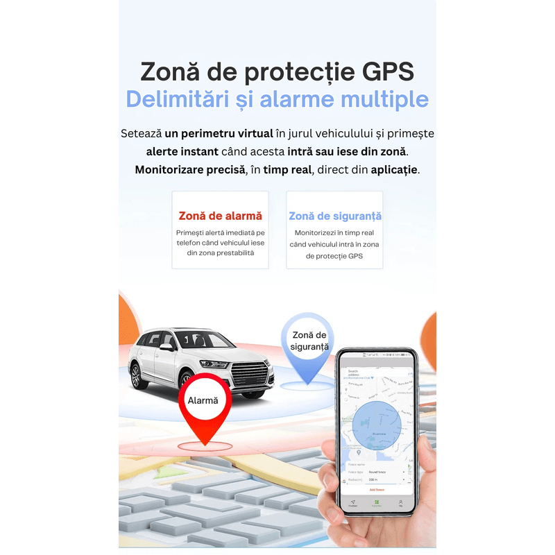 Laptop, Telefoane si Tablete - Wearables si gadgeturi - Gadgeturi - Dispozitive spionaj - Mini GPS Tracker Auto 4G Q12, localizare precisa, geofence, alerta viteza, baterie 20000mAh, harta 3D, magnet, negru - Infinity.ro