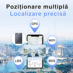 Laptop, Telefoane si Tablete - Wearables si gadgeturi - Gadgeturi - Dispozitive spionaj - Mini GPS Tracker Auto 4G Q12, localizare precisa, geofence, alerta viteza, baterie 20000mAh, harta 3D, magnet, negru - Infinity.ro