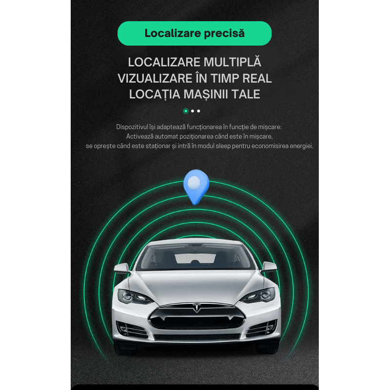 Laptop, Telefoane si Tablete - Wearables si gadgeturi - Gadgeturi - Dispozitive spionaj - Mini GPS Tracker Auto 4G Q8, localizare precisa, geofence, istoric traseu, cip Qualcomm, magnet, baterie 1150mAh, negru - Infinity.ro