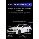 Laptop, Telefoane si Tablete - Wearables si gadgeturi - Gadgeturi - Dispozitive spionaj - Mini GPS Tracker Auto 4G Q8, localizare precisa, geofence, istoric traseu, cip Qualcomm, magnet, baterie 1150mAh, negru - Infinity.ro