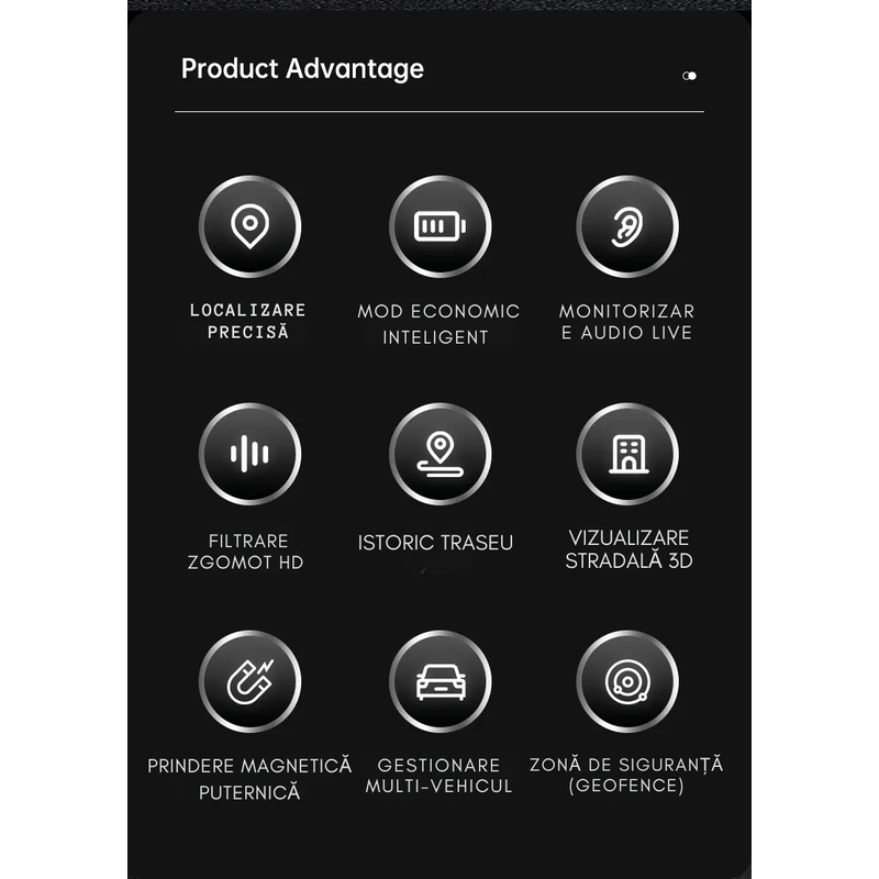 Laptop, Telefoane si Tablete - Wearables si gadgeturi - Gadgeturi - Dispozitive spionaj - Mini GPS Tracker Auto 4G Q8, localizare precisa, geofence, istoric traseu, cip Qualcomm, magnet, baterie 1150mAh, negru - Infinity.ro