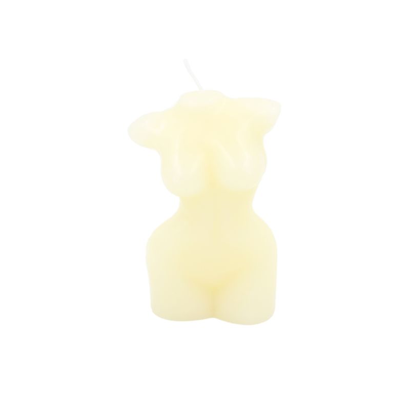 Casa si Gradina - Decoratiuni - Aromaterapie si lumanari - Lumanari si candele - Lumanare decorativa, bust feminin, din ceara – model sculptural alb mat pentru decor modern, Arti Casa - Infinity.ro