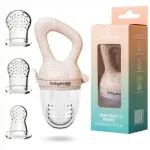 Jucarii, Copii si Bebe - Hrana si alaptare - Biberoane, suzete si accesorii hranire - Suzete si accesorii - Suzeta pentru fructe si legume Babysnugg, Oatmeal, fara BPA - Infinity.ro