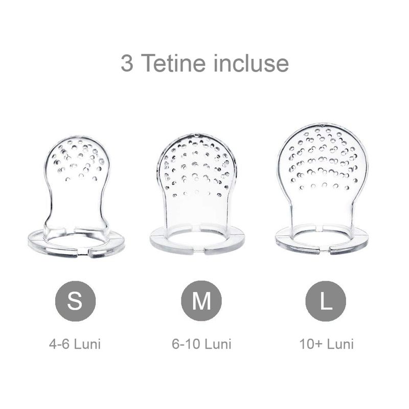 Jucarii, Copii si Bebe - Hrana si alaptare - Biberoane, suzete si accesorii hranire - Suzete si accesorii - Suzeta pentru fructe si legume Babysnugg, Caramel, fara BPA - Infinity.ro