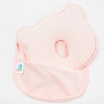 Jucarii, Copii si Bebe - Maternitate - Accesorii alaptare - Perna bebelusi cu 2 huse contra plagiocefaliei pentru formarea capului, Roz - Infinity.ro