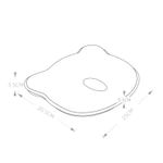 Jucarii, Copii si Bebe - Maternitate - Accesorii alaptare - Perna bebelusi cu 2 huse contra plagiocefaliei pentru formarea capului, Gri - Infinity.ro