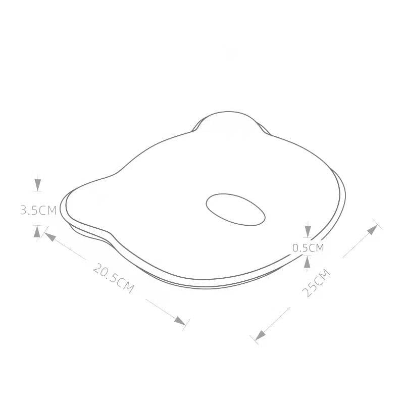 Jucarii, Copii si Bebe - Maternitate - Accesorii alaptare - Perna bebelusi cu 2 huse contra plagiocefaliei pentru formarea capului, Gri - Infinity.ro