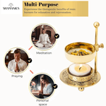 Casa si Gradina - Decoratiuni - Aromaterapie si lumanari - Difuzoare aromaterapie - Arzator aromaterapie cu sita reglabil pe inaltime, pentru tamaie, plante aromatice, rasini - Infinity.ro