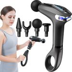 Ingrijire personala si Cosmetice - Sanatate si wellness - Articole wellness - Aparate si dispozitive de masaj - Aparat Masaj Profesional Tip Pistol, 8 Viteze, 4 Capete, Maner Prelungitor, 3200 rpm,Ecran LCD,USB-C,Tonifiere Musculara - Infinity.ro