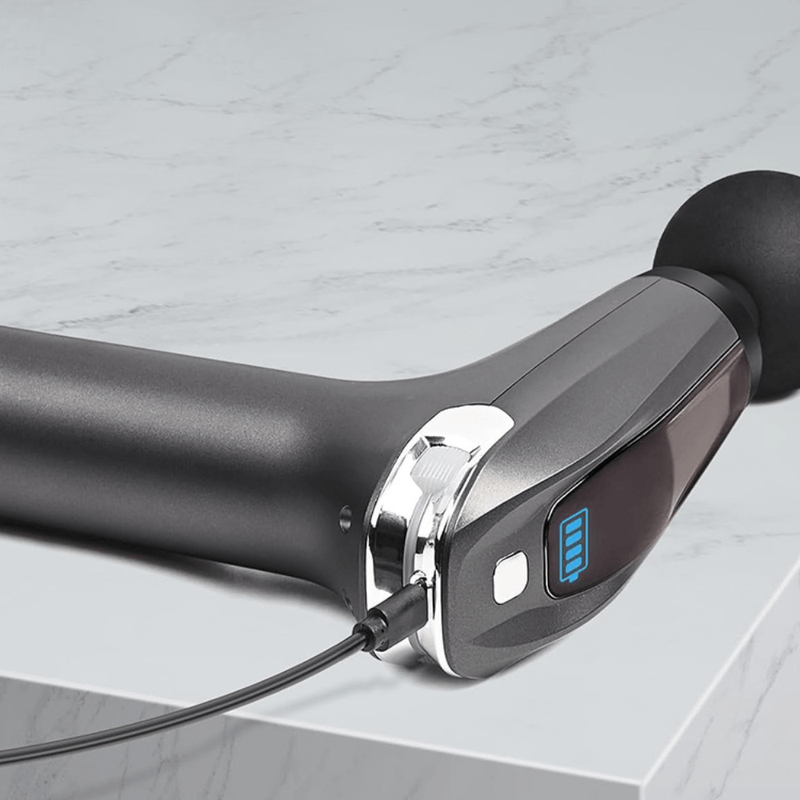 Ingrijire personala si Cosmetice - Sanatate si wellness - Articole wellness - Aparate si dispozitive de masaj - Aparat Masaj Profesional Tip Pistol, 8 Viteze, 4 Capete, Maner Prelungitor, 3200 rpm,Ecran LCD,USB-C,Tonifiere Musculara - Infinity.ro