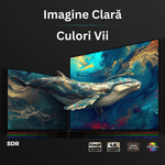 TV, Audio-Video si Foto - Videoproiectoare si accesorii - Videoproiectoare - Videoproiector 1080P Full HD, WiFi 5G, 27000 Lumeni, Audio Dolby, Focalizare Automata AI,Corectie Trapezoidala,Suport 4K - Infinity.ro