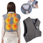 Ingrijire personala si Cosmetice - Sanatate si wellness - Articole wellness - Incalzitoare corporale - Vesta Electrica Incalzita, 3 Nivele Temperatura, 3 Moduri Masaj, Umeri si Spate, Durere Musculara, Reglabila Velcro - Infinity.ro
