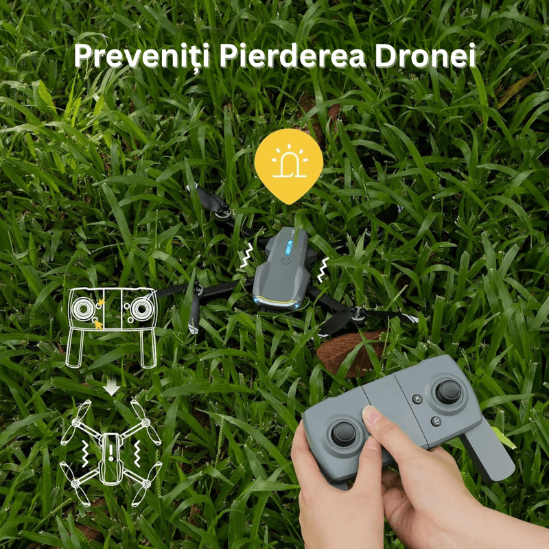 TV, Audio-Video si Foto - Camere de actiune si drone - Drone - Drona cu Telecomanda S20, Camera 4K WiFi 5G, Pliabila, 90° Ajustabila, Pozitionare, 36 min Autonomie, 2 Baterii, Geanta - Infinity.ro