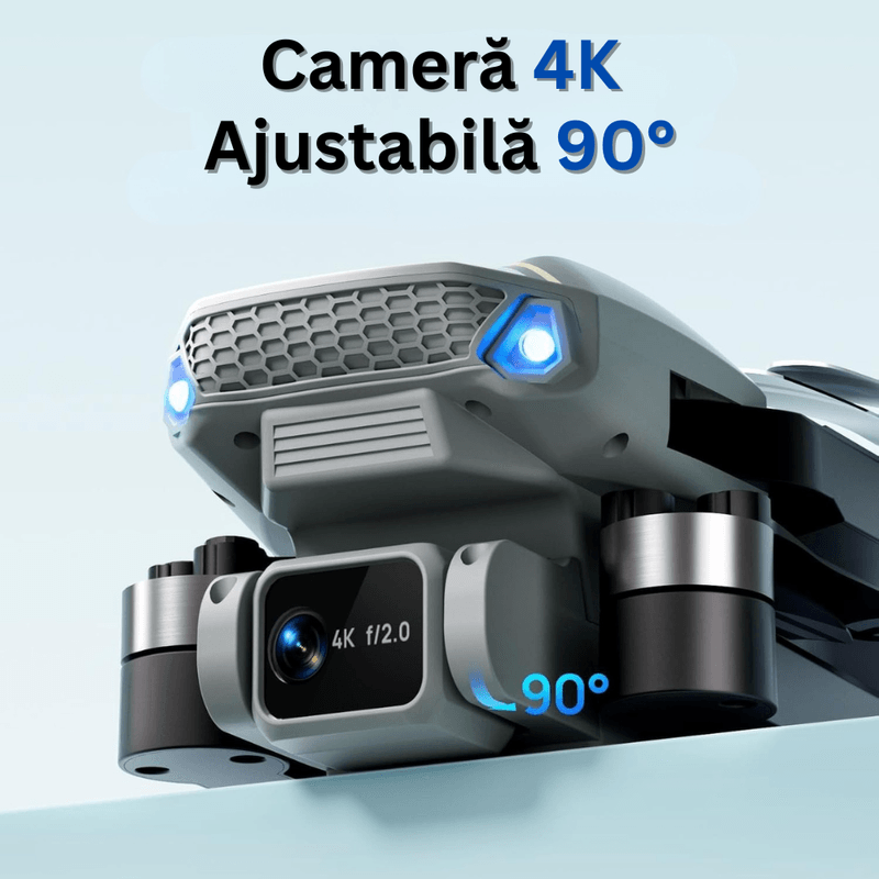 TV, Audio-Video si Foto - Camere de actiune si drone - Drone - Drona cu Telecomanda S20, Camera 4K WiFi 5G, Pliabila, 90° Ajustabila, Pozitionare, 36 min Autonomie, 2 Baterii, Geanta - Infinity.ro