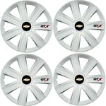 Auto si Moto - Anvelope si jante - Accesorii roti - Capace roti - Set 4 Capace Roti GTX Alb R16, Compatibil Cu Chevrolet - Infinity.ro