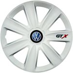 Auto si Moto - Anvelope si jante - Accesorii roti - Capace roti - Set 4 Capace Roti GTX Alb R15, Compatibil Cu Volkswagen - Infinity.ro