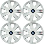 Auto si Moto - Anvelope si jante - Accesorii roti - Capace roti - Set 4 Capace Roti GTX Alb R15, Compatibil Cu Volkswagen - Infinity.ro