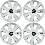 Auto si Moto - Anvelope si jante - Accesorii roti - Capace roti - Set 4 Capace Roti GTX Alb R15, Compatibil Cu Toyota - Infinity.ro