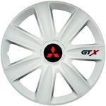 Auto si Moto - Anvelope si jante - Accesorii roti - Capace roti - Set 4 Capace Roti GTX Alb R16, Compatibil Cu Mitsubishi - Infinity.ro