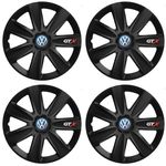 Auto si Moto - Anvelope si jante - Accesorii roti - Capace roti - Set 4 Capace Roti GTX Negru Carbon Volkswagen, R17 - Infinity.ro