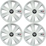Auto si Moto - Anvelope si jante - Accesorii roti - Capace roti - Set 4 Capace Roti GTX Alb R16, Compatibil Cu Dacia - Infinity.ro