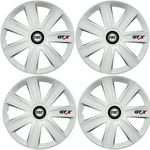 Auto si Moto - Anvelope si jante - Accesorii roti - Capace roti - Set 4 Capace Roti GTX Alb R16, Compatibil Cu Fiat - Infinity.ro