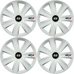 Auto si Moto - Anvelope si jante - Accesorii roti - Capace roti - Set 4 Capace Roti GTX Alb R16, Compatibil Cu Hyiundai - Infinity.ro