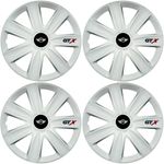 Auto si Moto - Anvelope si jante - Accesorii roti - Capace roti - Set 4 Capace Roti GTX Alb R15, Compatibil Cu Mini - Infinity.ro