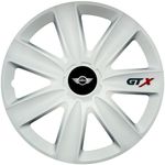 Auto si Moto - Anvelope si jante - Accesorii roti - Capace roti - Set 4 Capace Roti GTX Alb R16, Compatibil Cu Mini - Infinity.ro