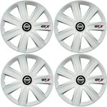 Auto si Moto - Anvelope si jante - Accesorii roti - Capace roti - Set 4 Capace Roti GTX Alb R16, Compatibil Cu Nissan - Infinity.ro