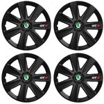Auto si Moto - Anvelope si jante - Accesorii roti - Capace roti - Set 4 Capace Roti GTX Negru Carbon Skoda, R17 - Infinity.ro