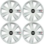 Auto si Moto - Anvelope si jante - Accesorii roti - Capace roti - Set 4 Capace Roti GTX Alb R16, Compatibil Cu Dacia Nou - Infinity.ro