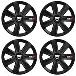 Auto si Moto - Anvelope si jante - Accesorii roti - Capace roti - Set 4 Capace Roti GTX Negru Carbon R17, pentru Dacia - Infinity.ro