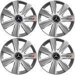 Auto si Moto - Anvelope si jante - Accesorii roti - Capace roti - Set 4 Capace Roti GTX Gri R17, Pentru Mercedes - Infinity.ro