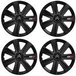 Auto si Moto - Anvelope si jante - Accesorii roti - Capace roti - Set 4 capace Roti Gtx Carbon Negru R17, Pentru Citroen - Infinity.ro