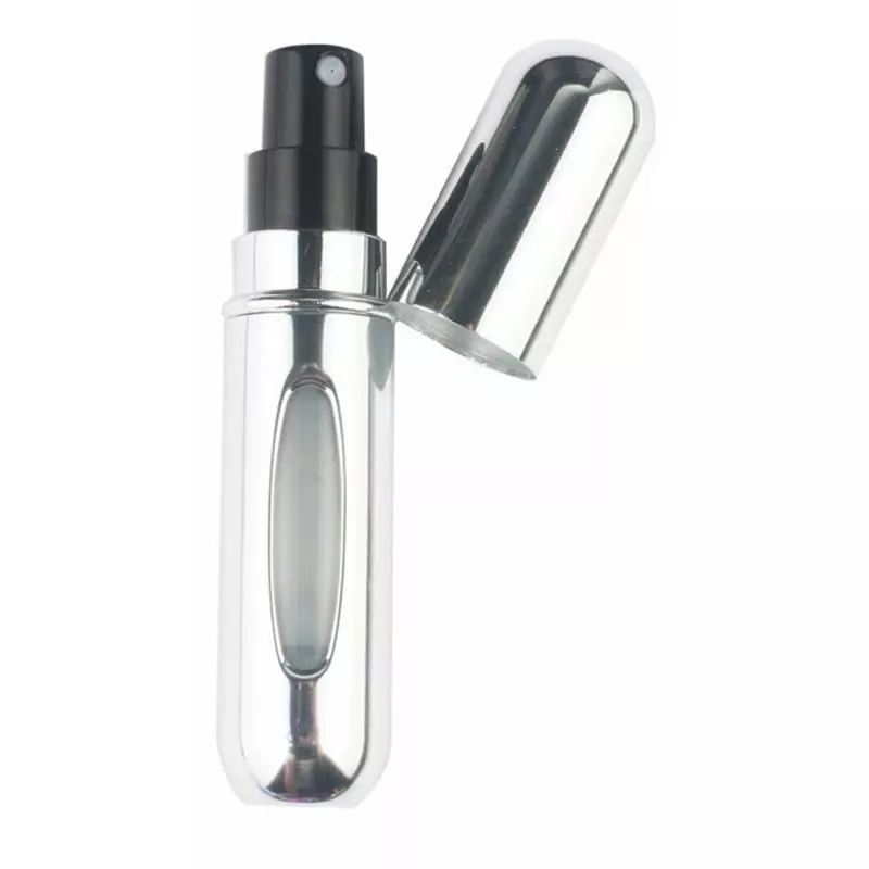 Ingrijire personala si Cosmetice - Machiaj - Accesorii machiaj - Sticla pentru parfum reincarcabila, 5 ml, pentru calatorii, Gonga® Argintiu - Infinity.ro