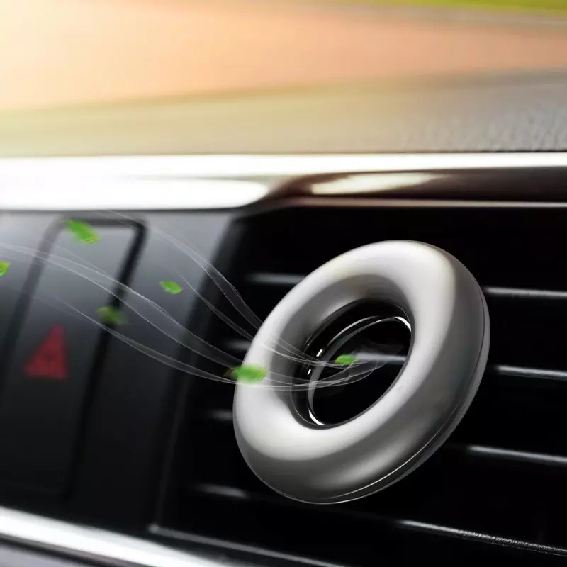 Auto si Moto - Intretinere auto - Odorizante auto - Dispersor auto de parfum Baseus tip inel,Gonga® Argintiu - Infinity.ro