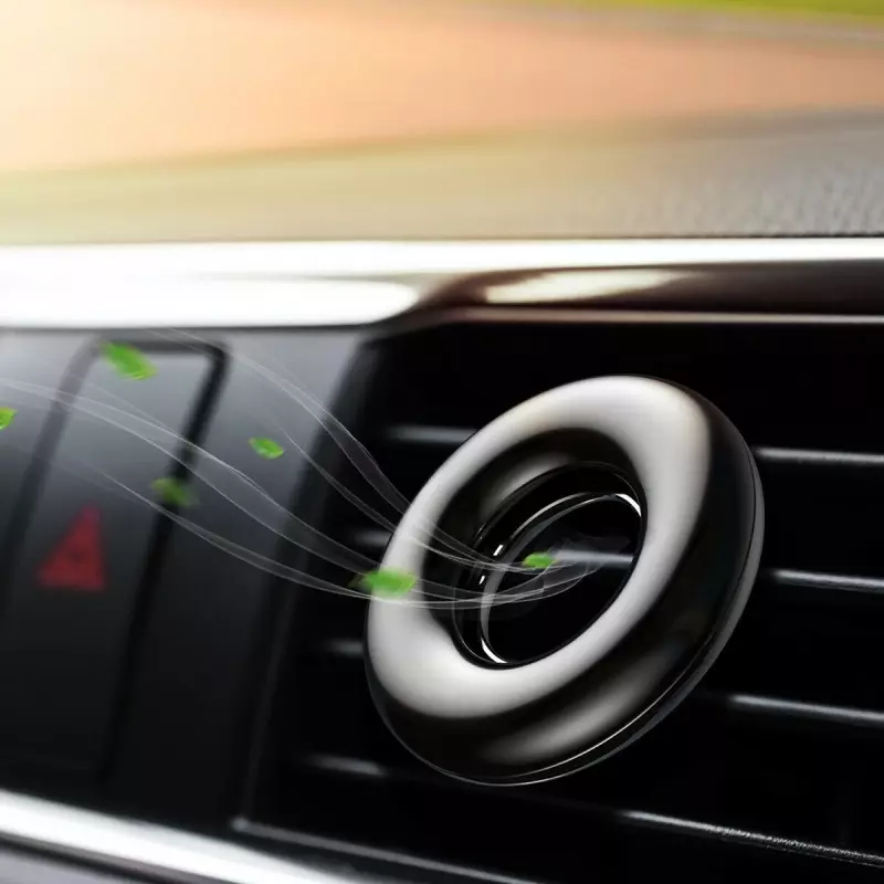 Auto si Moto - Intretinere auto - Odorizante auto - Dispersor auto de parfum Baseus tip inel,Gonga® Negru - Infinity.ro