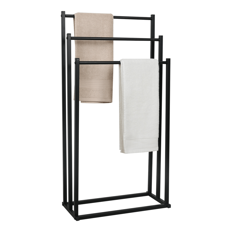 Casa si Gradina - Sanitare - Suporturi si accesorii baie - Suporturi baie - Suport pentru prosoape, negru, POLDO - Infinity.ro