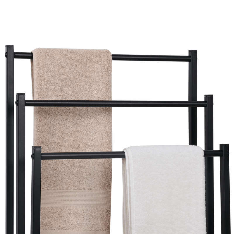 Casa si Gradina - Sanitare - Suporturi si accesorii baie - Suporturi baie - Suport pentru prosoape, negru, POLDO - Infinity.ro