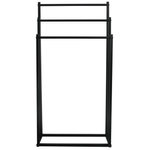 Casa si Gradina - Sanitare - Suporturi si accesorii baie - Suporturi baie - Suport pentru prosoape, negru, POLDO - Infinity.ro