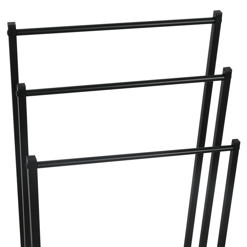 Casa si Gradina - Sanitare - Suporturi si accesorii baie - Suporturi baie - Suport pentru prosoape, negru, POLDO - Infinity.ro