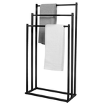 Casa si Gradina - Sanitare - Suporturi si accesorii baie - Suporturi baie - Suport pentru prosoape, negru, POLDO - Infinity.ro