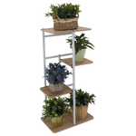 Casa si Gradina - Gradinarit si plante - Plante si ghivece - Ghivece si suporturi - Suport de flori, alb/sonoma stejar, LEDOR TIP 1 - Infinity.ro