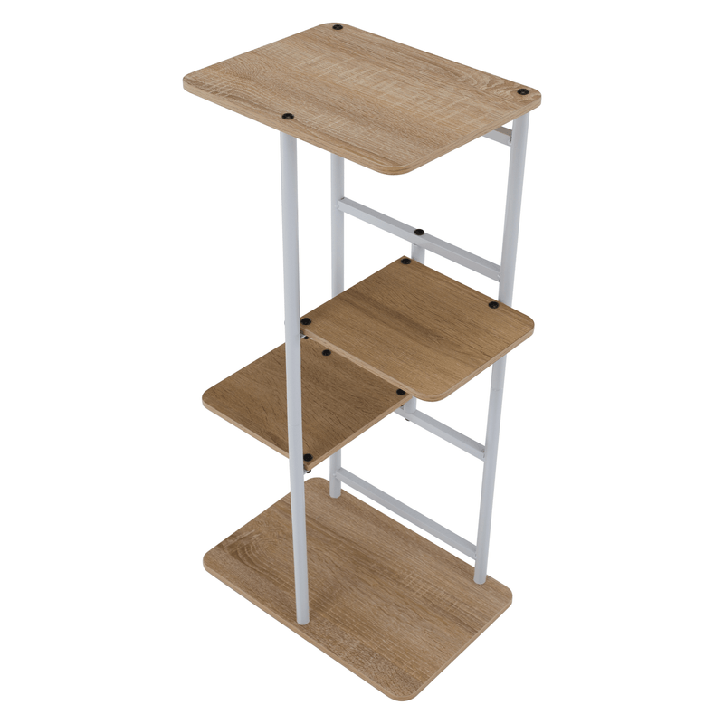 Casa si Gradina - Gradinarit si plante - Plante si ghivece - Ghivece si suporturi - Suport de flori, alb/sonoma stejar, LEDOR TIP 1 - Infinity.ro