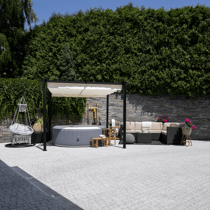 Casa si Gradina - Gradina si terasa - Umbrele si pavilioane - Pavilioane - Pergola cu acoperis glisant, aluminiu, PEPY BASIC - Infinity.ro