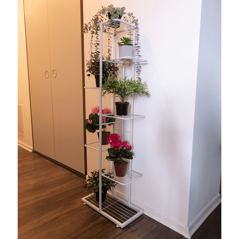Casa si Gradina - Gradinarit si plante - Plante si ghivece - Ghivece si suporturi - Suport pentru flori din metal, alb, BAMIR TIP 2 - Infinity.ro