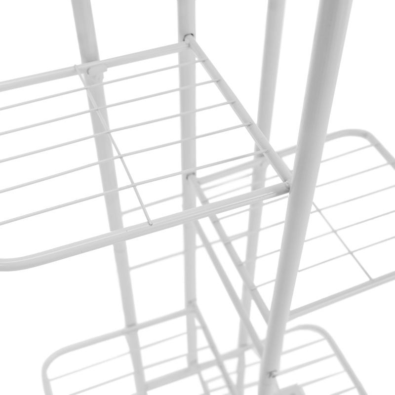 Casa si Gradina - Gradinarit si plante - Plante si ghivece - Ghivece si suporturi - Suport pentru flori din metal, alb, BAMIR TIP 2 - Infinity.ro